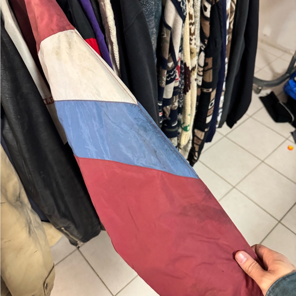 Vintage Chalkline Colorado Avalanche Burgundy and Light Blue Puffer Jacket - Picture 5 of 6